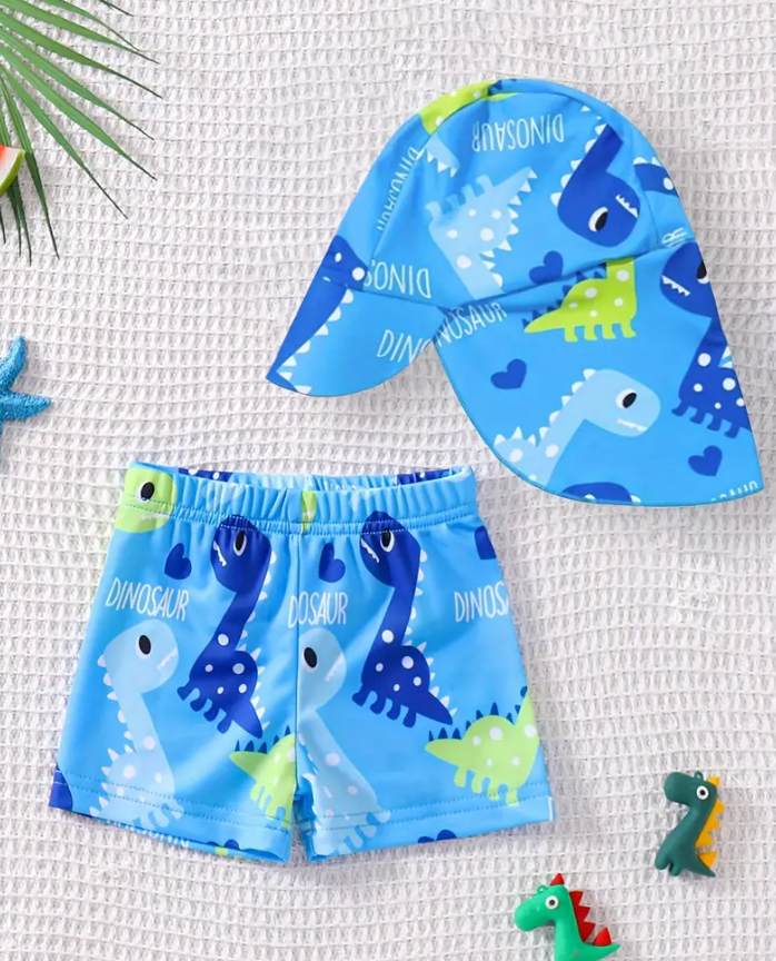 Ensemble de maillots de bain bleu pour tout-petits et enfants d'âge préscolaire