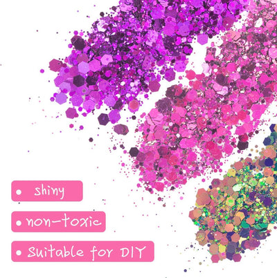 12 Kleuren Holografische Glitter