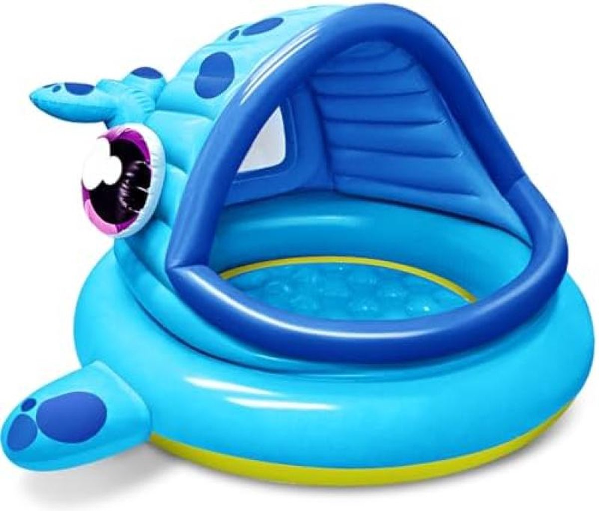 Pataugeoire gonflable en forme de baleine