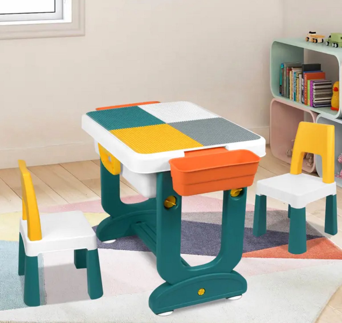 Table de jeu pour enfants avec 2 chaises
