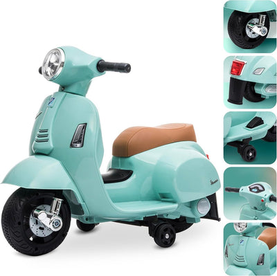 Trottinette électrique pour enfants bleu/vert