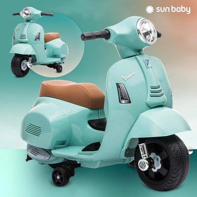 Trottinette électrique pour enfants bleu/vert