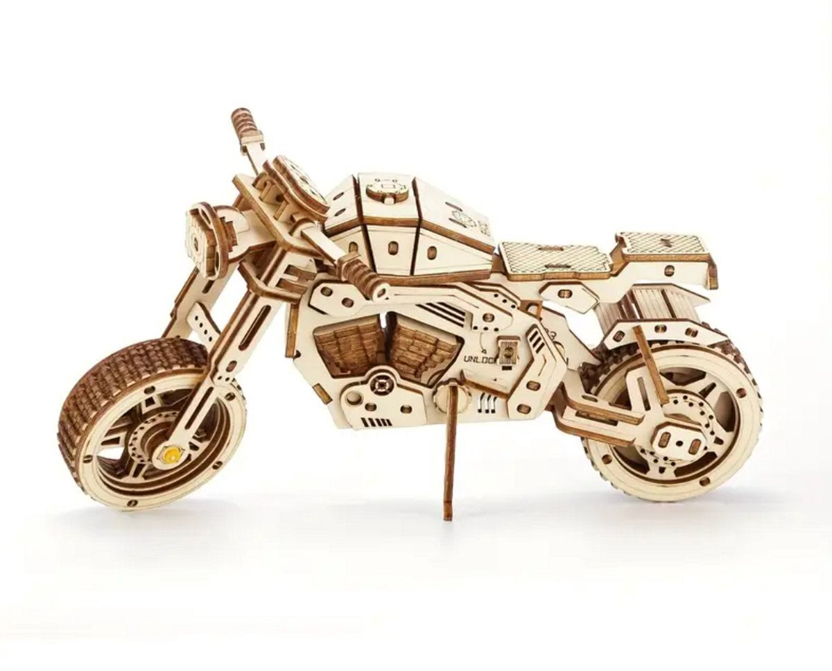 Kit de construction de moto en bois de 184 pièces