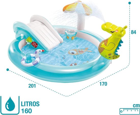 Piscine pour enfants avec toboggan