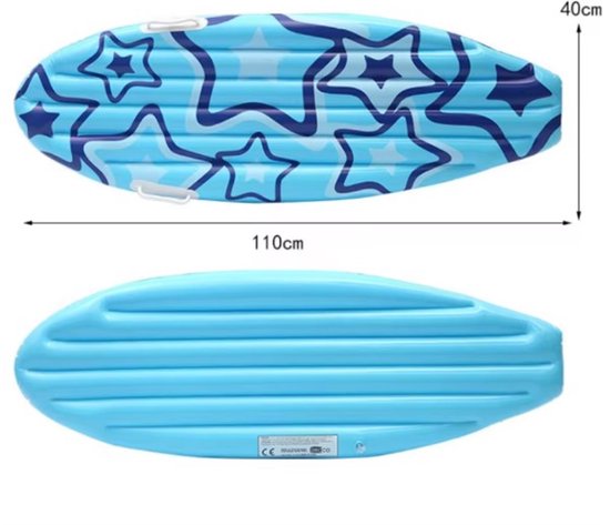 Planche de surf gonflable bleue