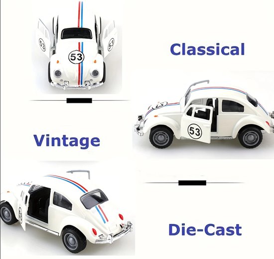 Coccinelle classique rétro vintage 1:32