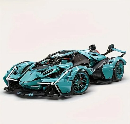 Ensemble de construction de voiture de sport bleue de 1330 pièces