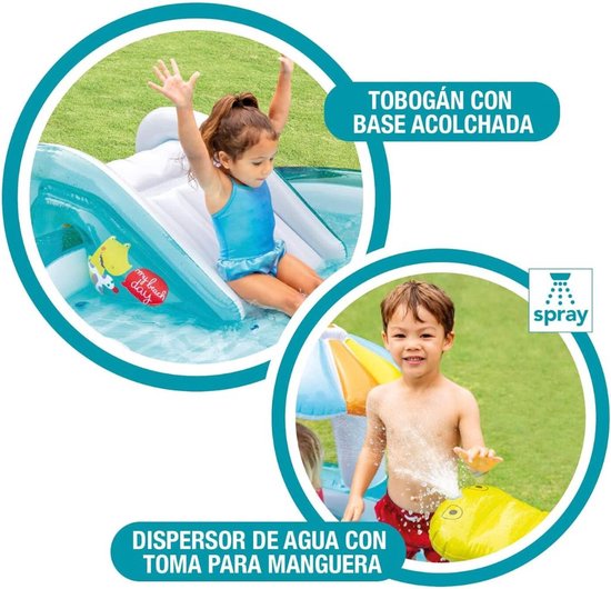Piscine pour enfants avec toboggan