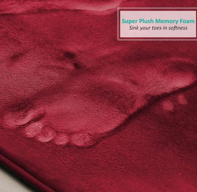 3-Piece Bath Mat Set in Different Colors