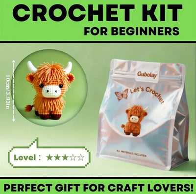 Kit de crochet pour vache des Highlands