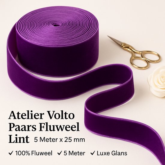 Ruban de velours violet