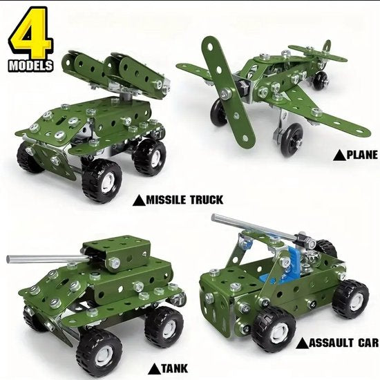 4-in-1 Militaire Bouwset