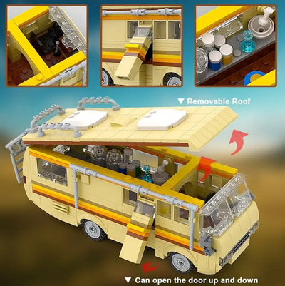 Ensemble de blocs de construction pour camping-car