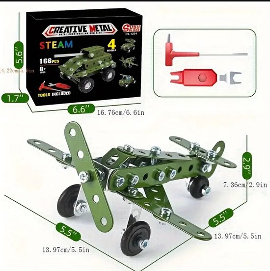 4-in-1 Militaire Bouwset