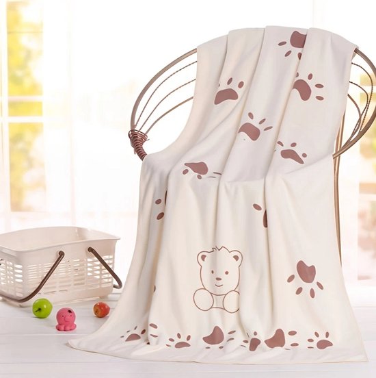 Ensemble de 3 serviettes de bain douces à motif dessin animé