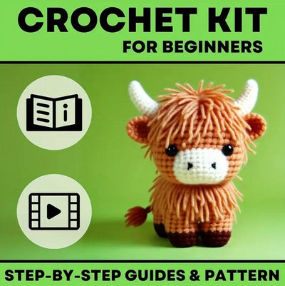 Kit de crochet pour vache des Highlands