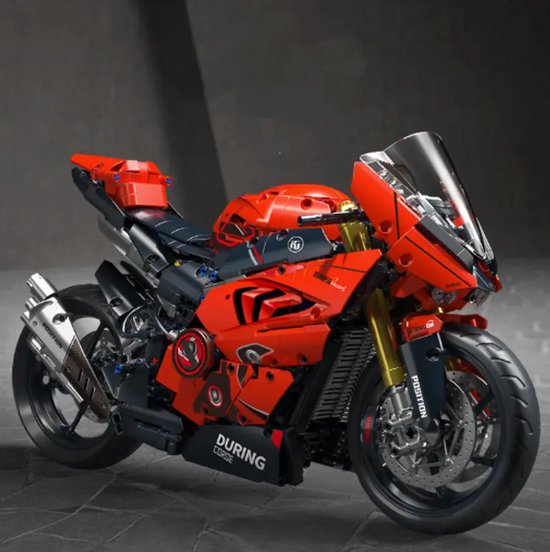 Kit de construction de moto rouge