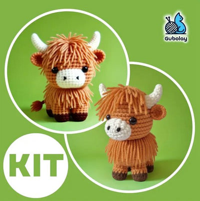 Kit de crochet pour vache des Highlands