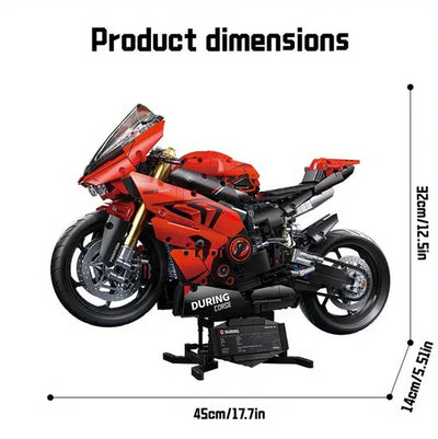 Kit de construction de moto rouge