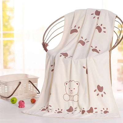 Ensemble de 3 serviettes de bain douces à motif dessin animé