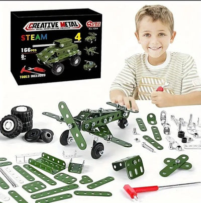 4-in-1 Militaire Bouwset