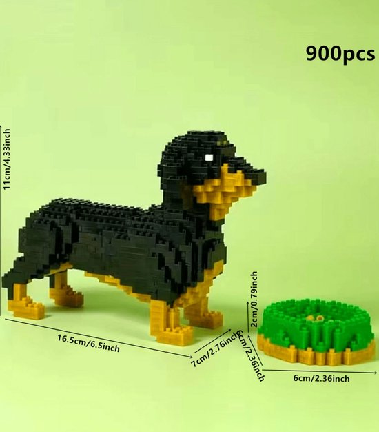 Dachshund building set 900 pieces