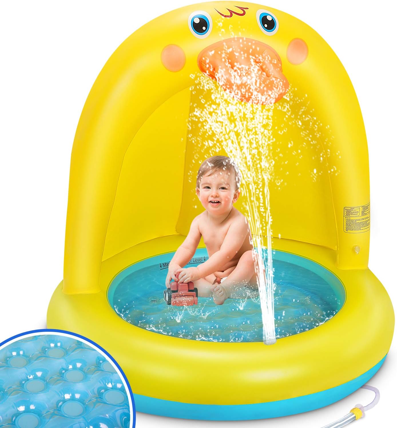 Piscine gonflable pour enfants Motif canard en caoutchouc