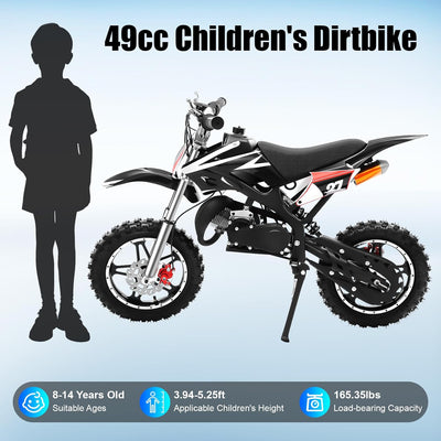 Moto tout-terrain 49cc Vert/Orange/Noir