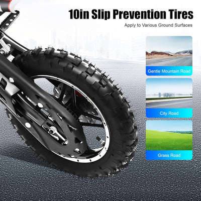 Moto tout-terrain 49cc Vert/Orange/Noir