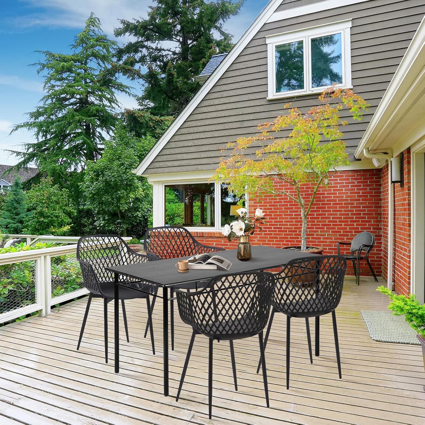 Ensemble de chaises de jardin modernes