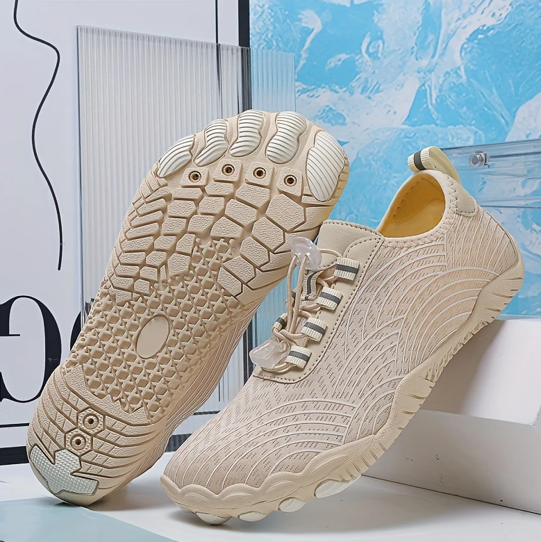 Chaussures aquatiques à enfiler Abricot/Beige