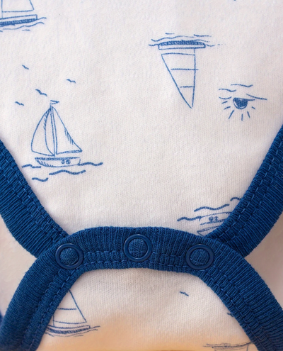 Ensemble 5 pièces de barboteuses pour bébé – Style maritime