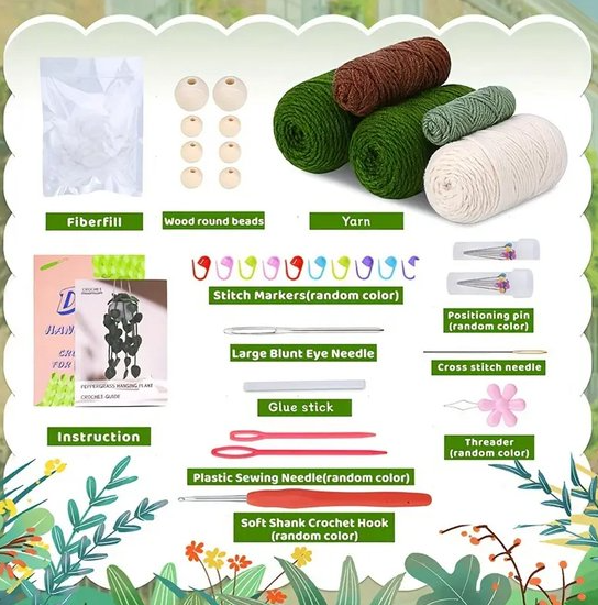 Kit de crochet pour plantes suspendues