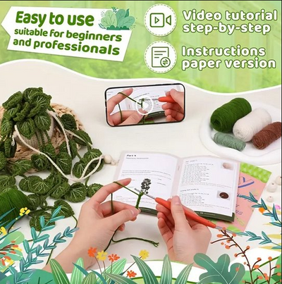 Kit de crochet pour plantes suspendues