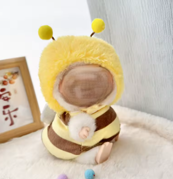 Tenue Bumble Joy Bee adaptée à Labubu