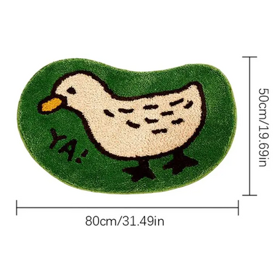 Tapis de bain Canard Vert