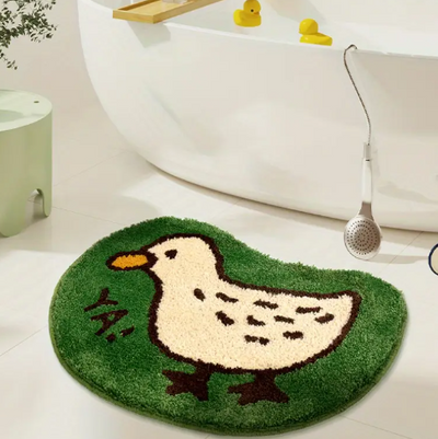 Tapis de bain Canard Vert