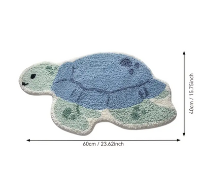 Tapis de bain en forme de tortue