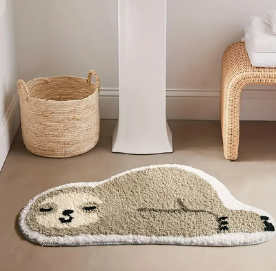 Tapis de bain paresseux