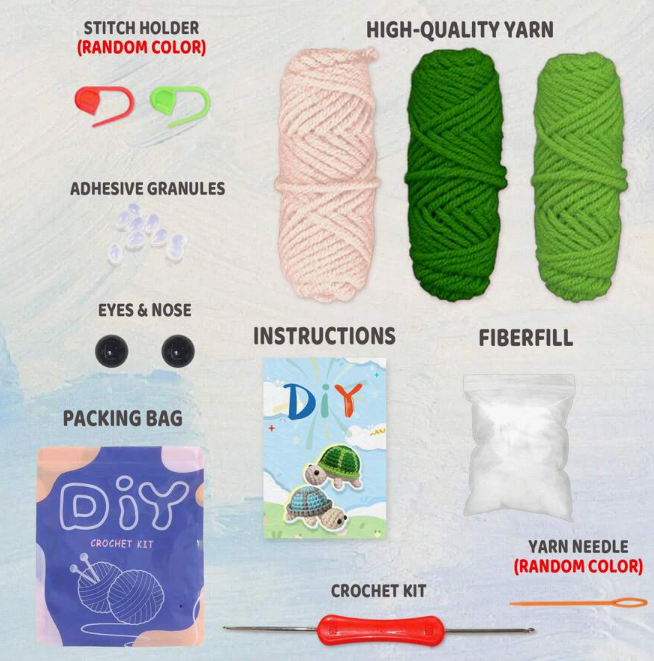 Kit de tricot tortue