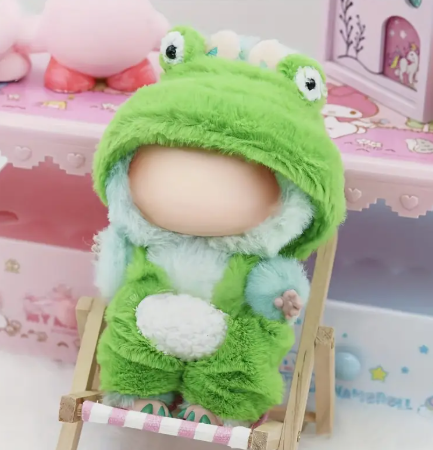 Tenue de grenouille adaptée aux poupées Labubu