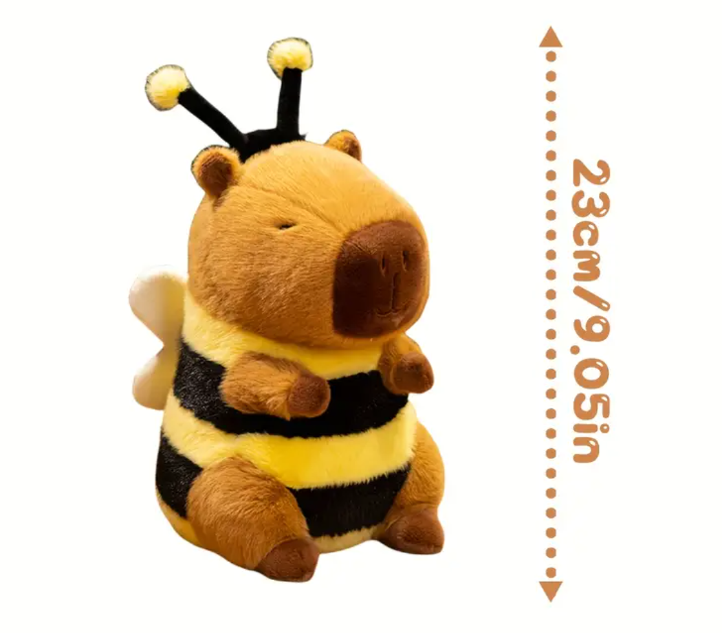 Peluche Abeille Capybara 23 cm