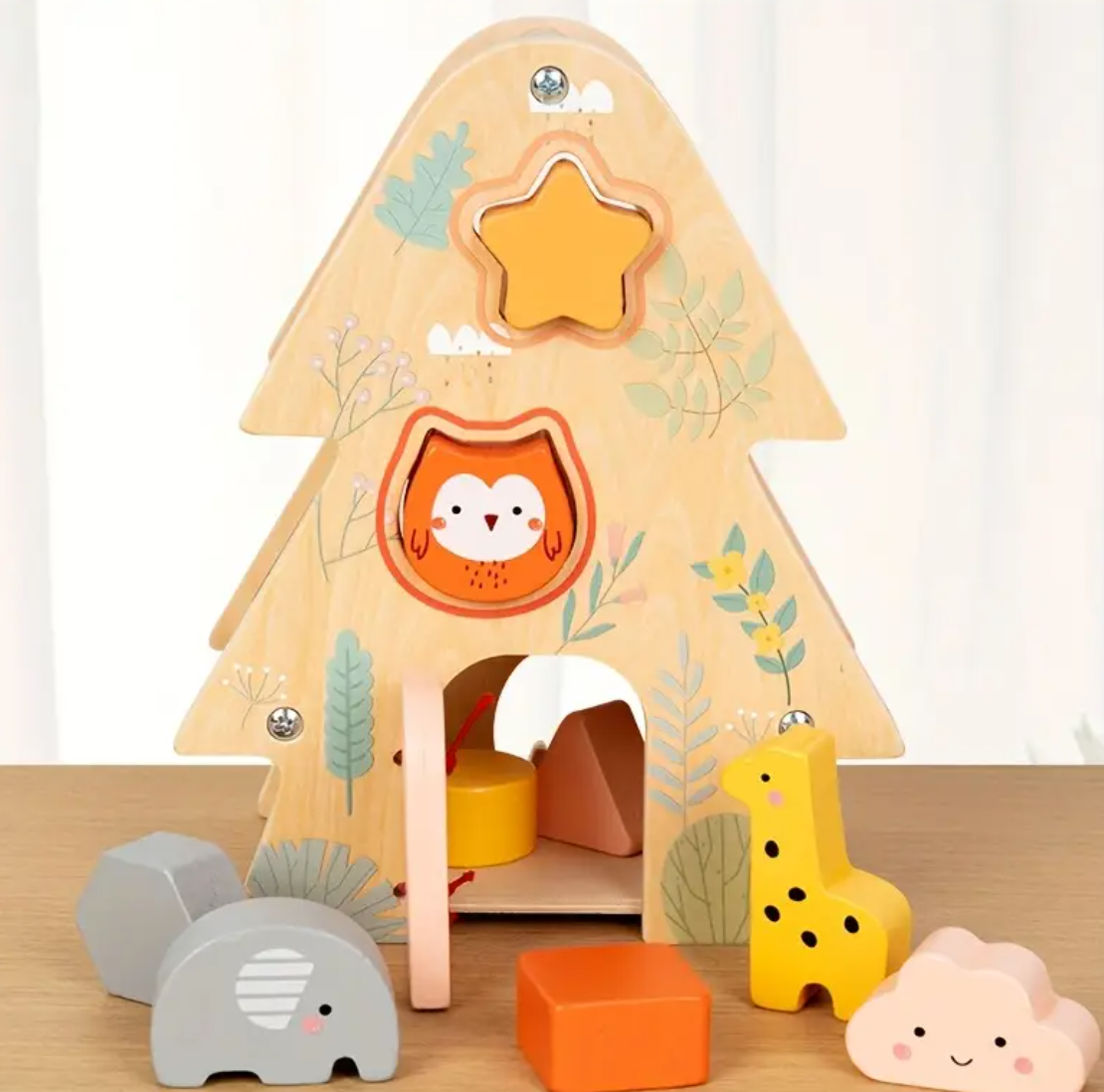 Maison de jouets éducatifs en bois