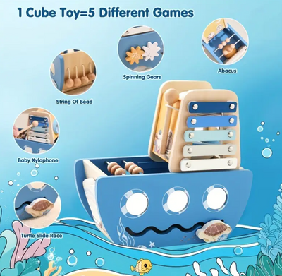 5-in-1 Educational Pirate Ship Playset