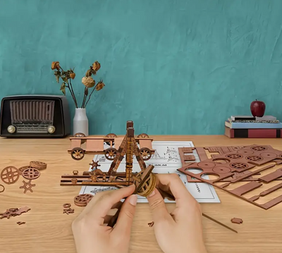 3D Wooden Catapult Building Kit