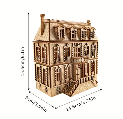 3D Wooden Puzzle Building Kit – European Castle