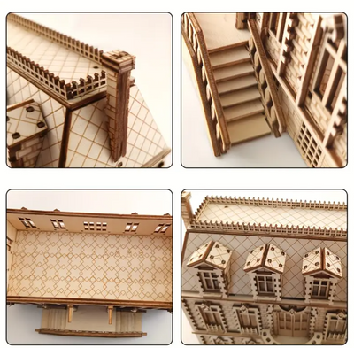 3D Wooden Puzzle Building Kit – European Castle