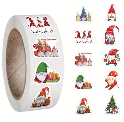 500 Kerst Gnoom Stickers