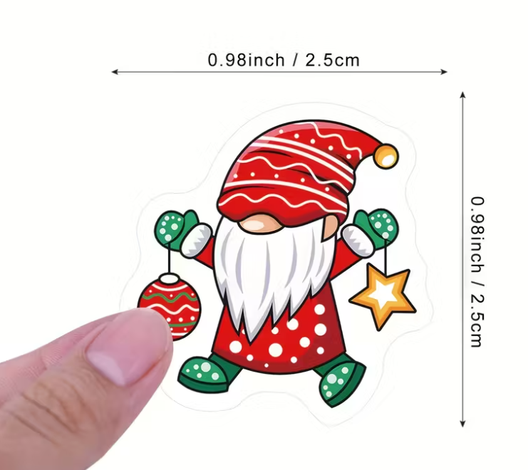 500 Kerst Gnoom Stickers