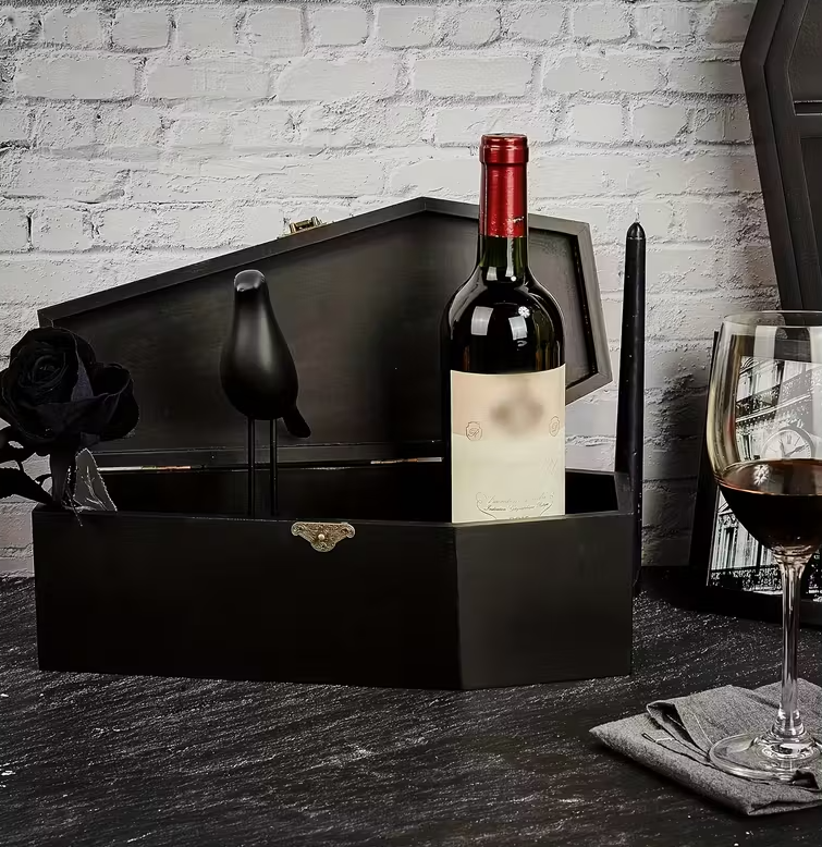 Black Wine Coffin
